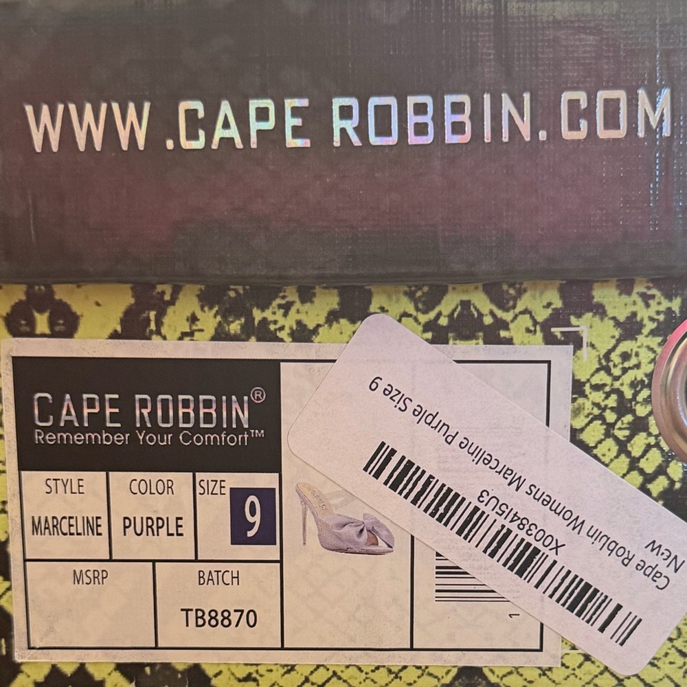 NEW • Cape Robbin Lavender Bow Stiletto Heels - Picture 4 of 4